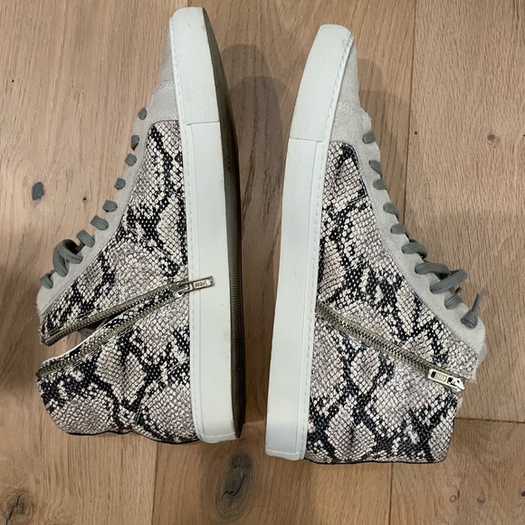 P448 high tops Size 44 in Star Silver Python. EUC. - Picture 2 of 6